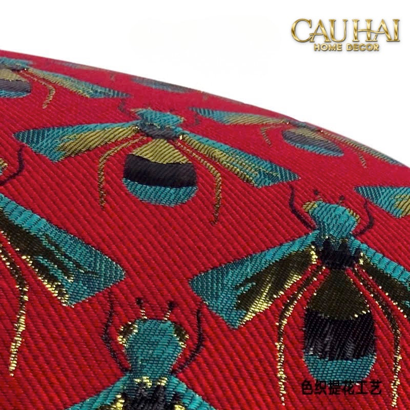 Maison Couture - Gối Jacquard Abeille d’Or Nil Bleu Art Cushion 35x50