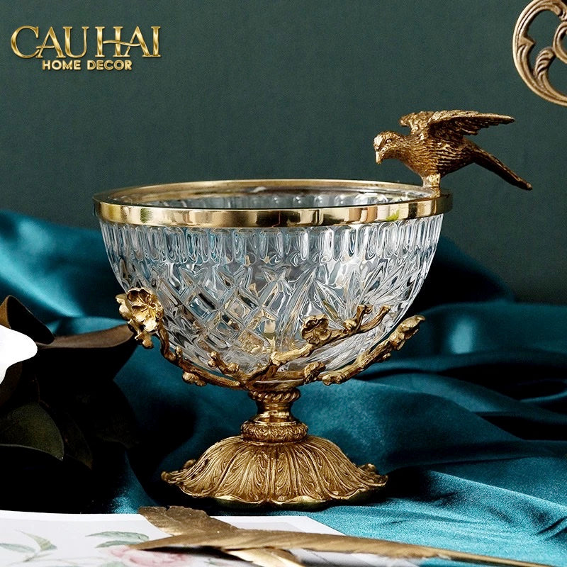 Maison Couture - Thố Đồng Pha Lê  Coupe en Cristalleries à l’Hirondelle