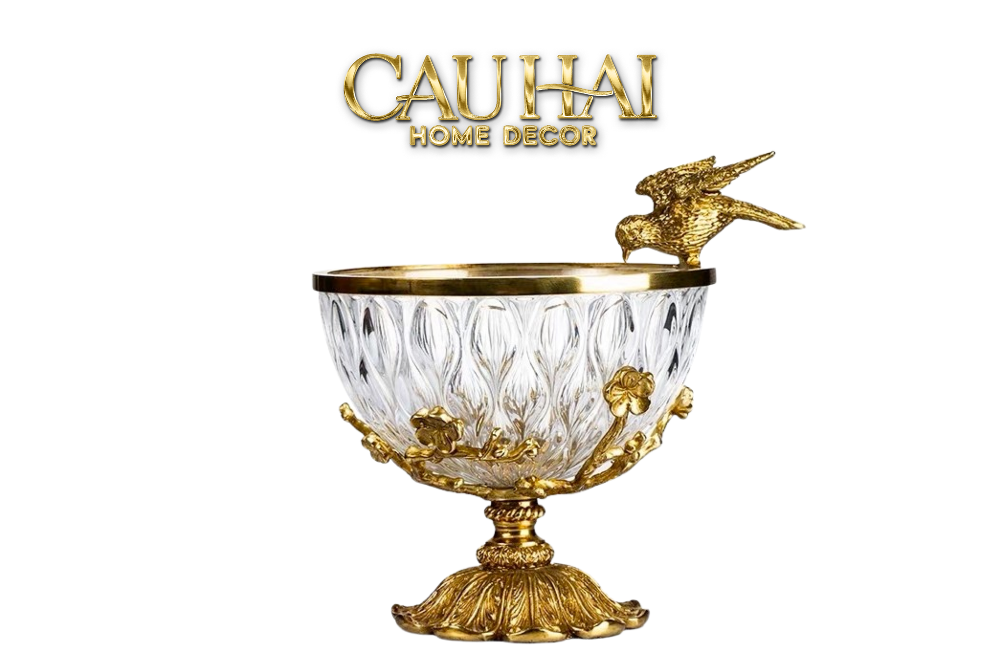 Maison Couture - Thố Đồng Pha Lê  Coupe en Cristalleries à l’Hirondelle