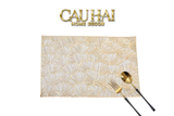 Set 2 Tấm Lót Bàn Ăn - Placemat Gilded Fan Pattern