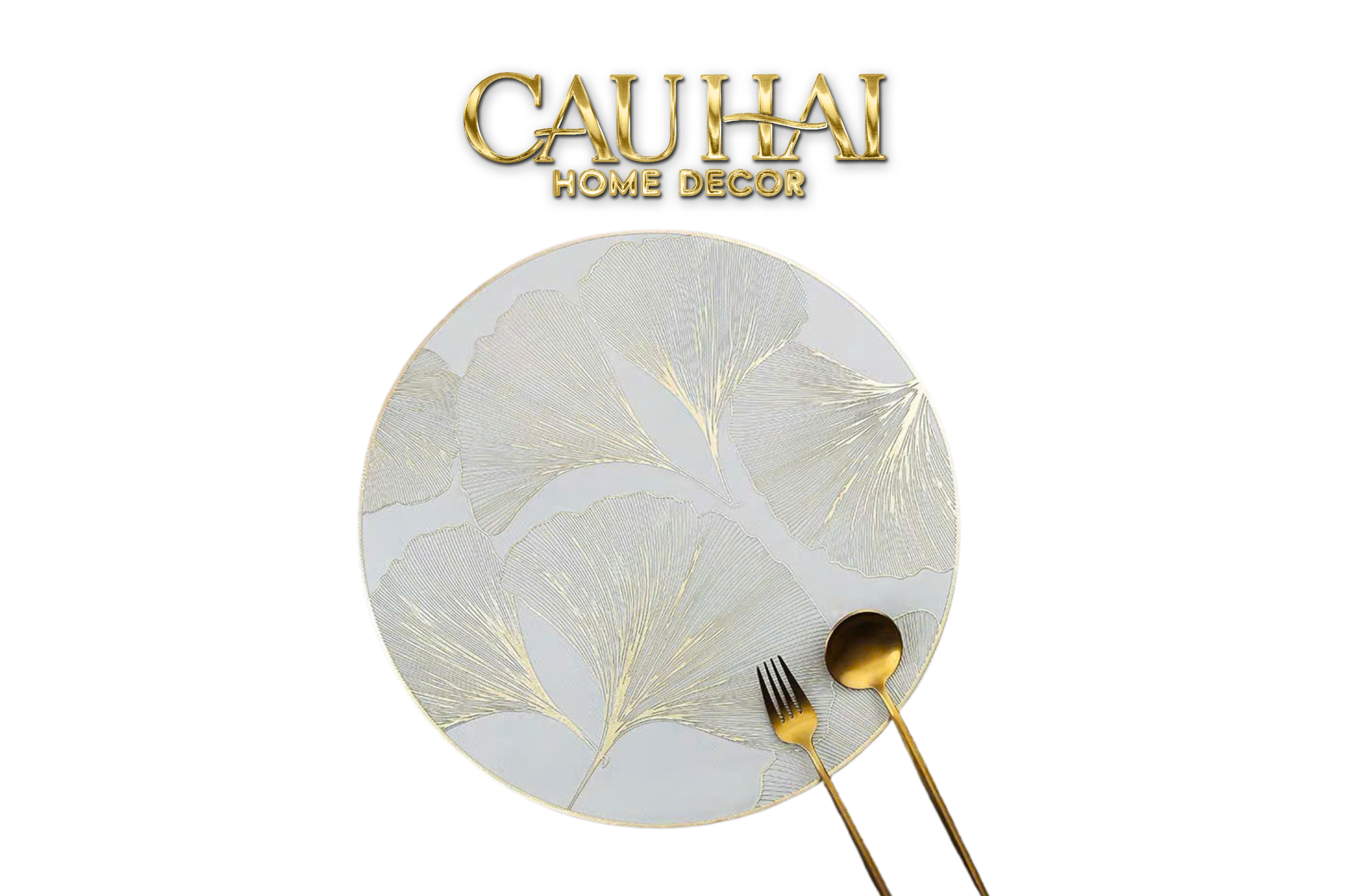 Set 2 Tấm Lót Bàn Ăn - Placemat Ginkgo Leaf D38