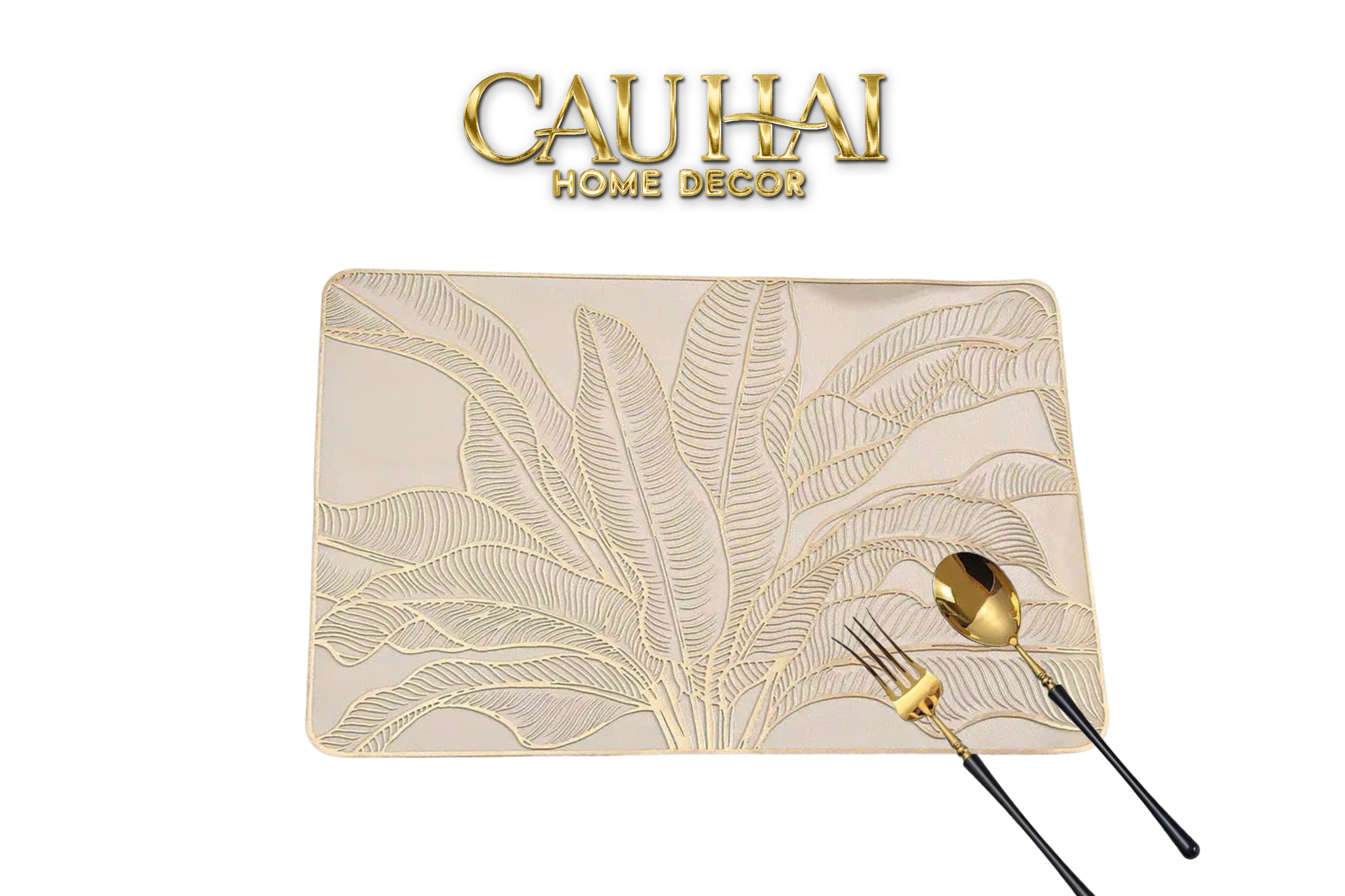 Set 2 Tấm Lót Bàn Ăn - Placemat Prosperity Palm