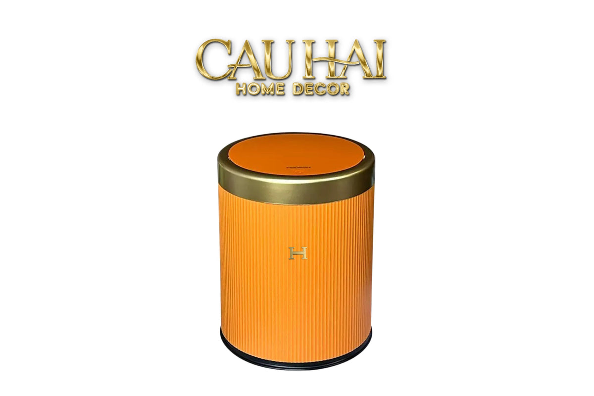 Thùng Rác Nắp Lật Équestre Mandarin 12L-Thùng Rác-CẬU HAI HOME DECOR