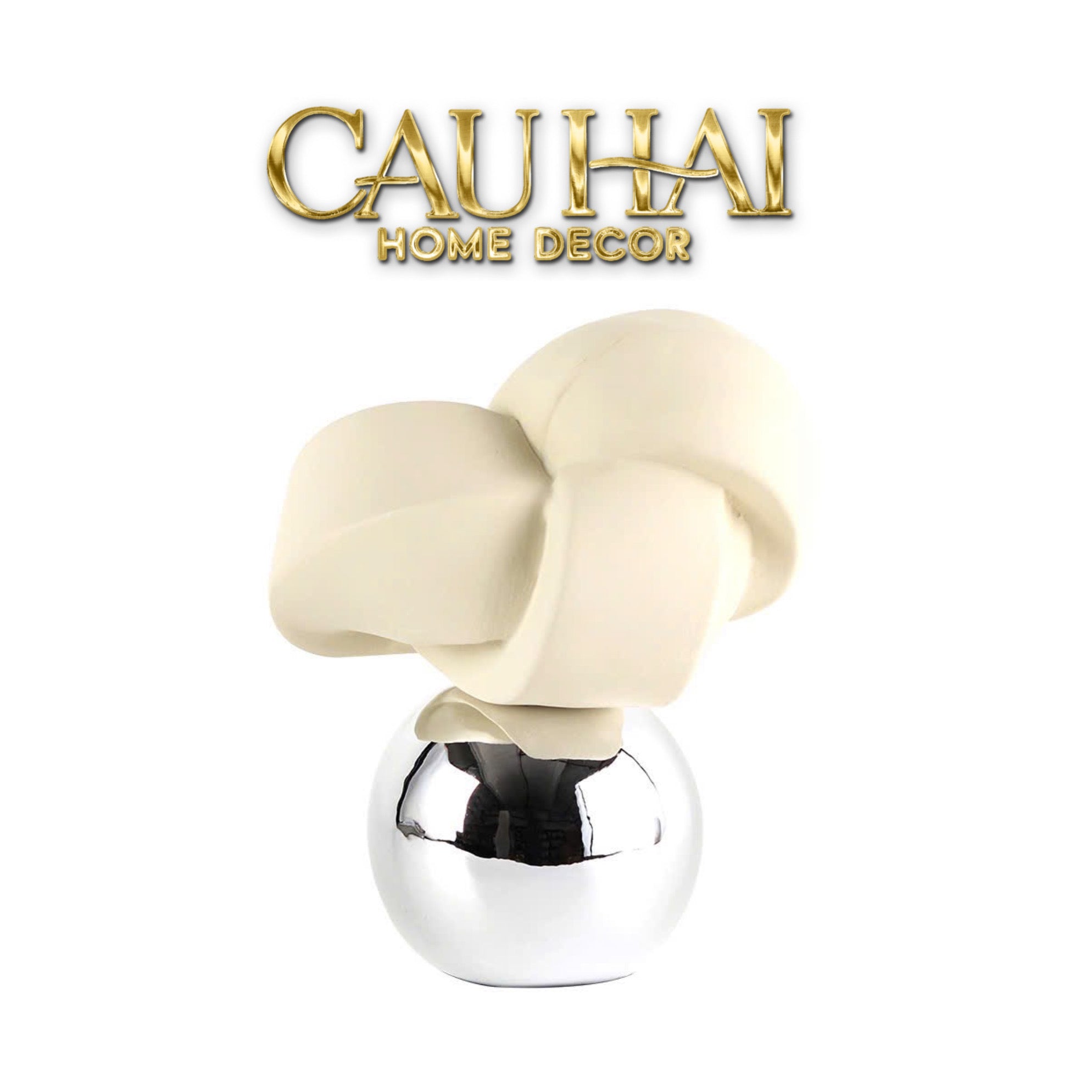 Tượng Trừu Tượng Nghệ Thuật — Ivory Reverie Objet d'Art-TƯỢNG TRANG TRÍ-CẬU HAI HOME DECOR