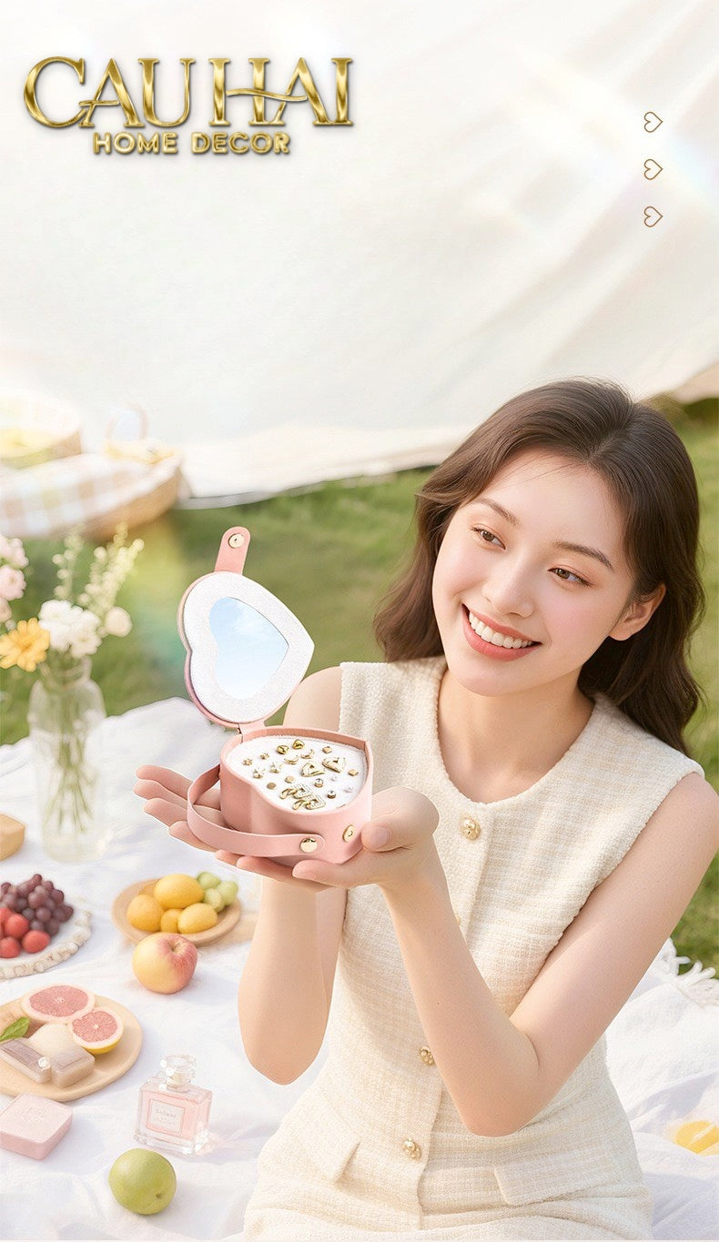 HAUTE FOLIE - HỘP TRANG SỨC MINI D'AMOUR CREAMY PEACH-CẬU HAI HOME DECOR