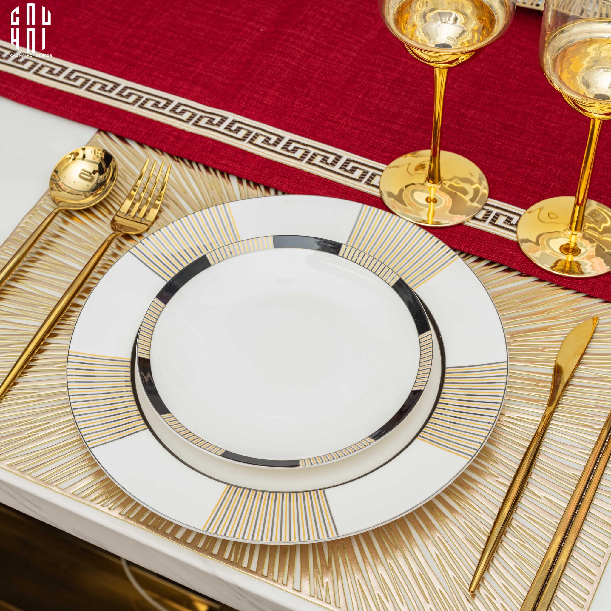 ALURE - SET 2 DINNER PLATE SS22-CẬU HAI HOME DECOR