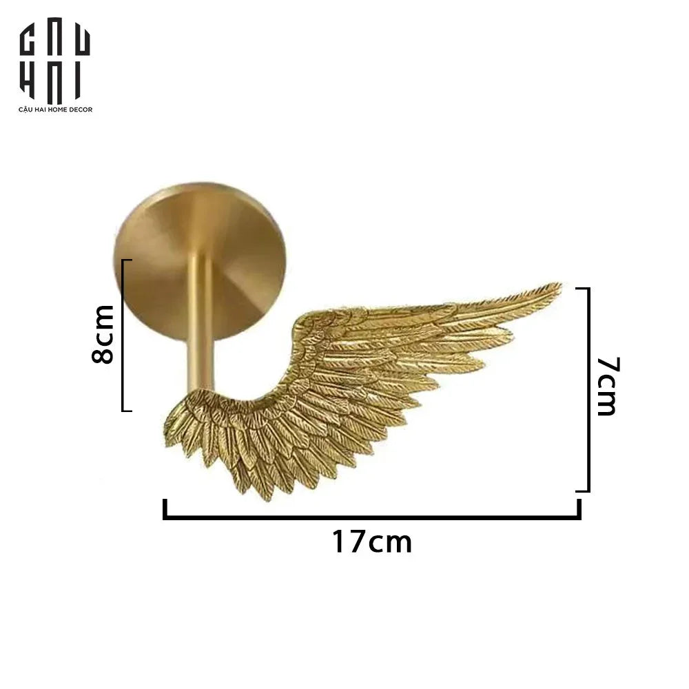 ANGEL WINGS BRASS CURTAIN TIE-CẬU HAI HOME DECOR