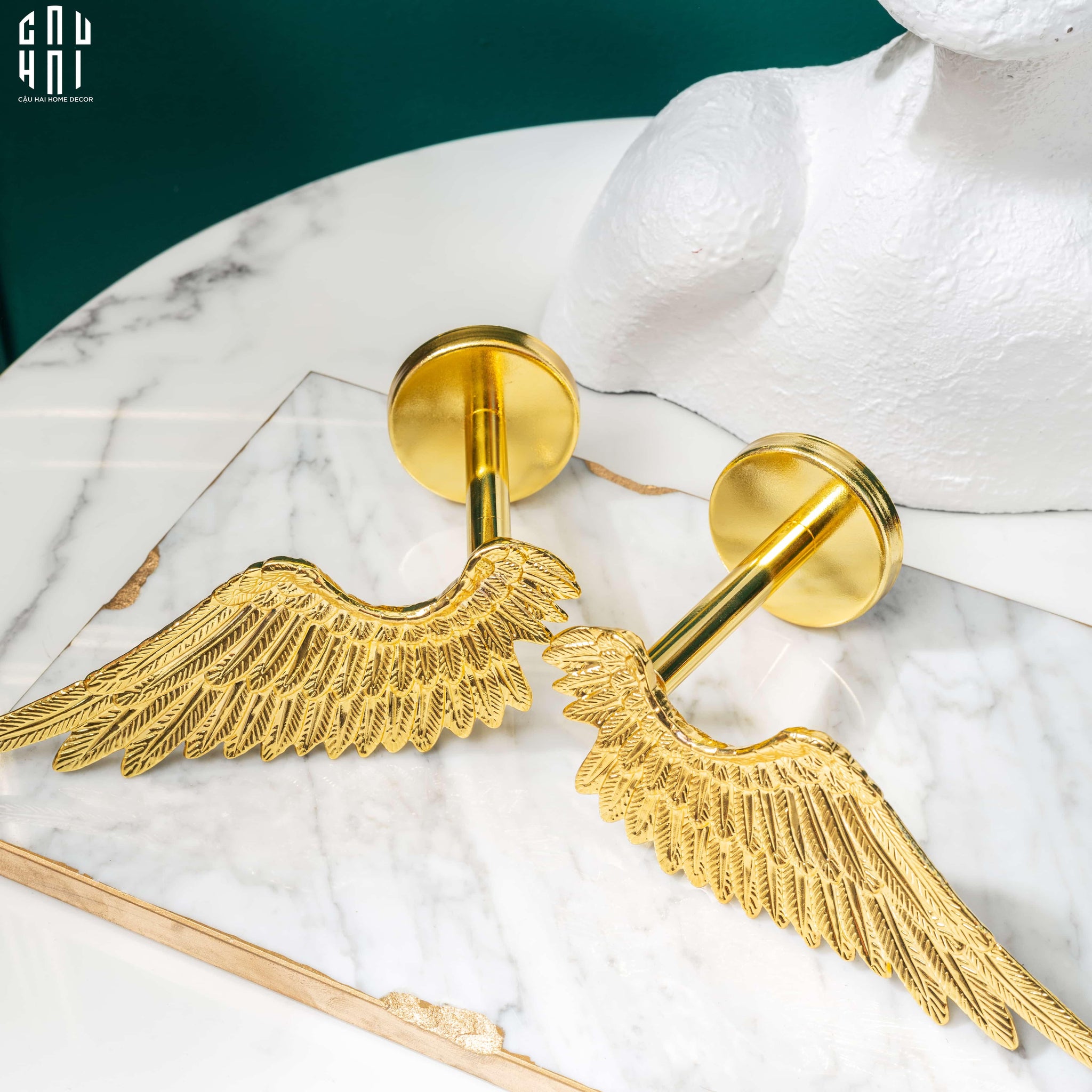 ANGEL WINGS BRASS CURTAIN TIE-CẬU HAI HOME DECOR