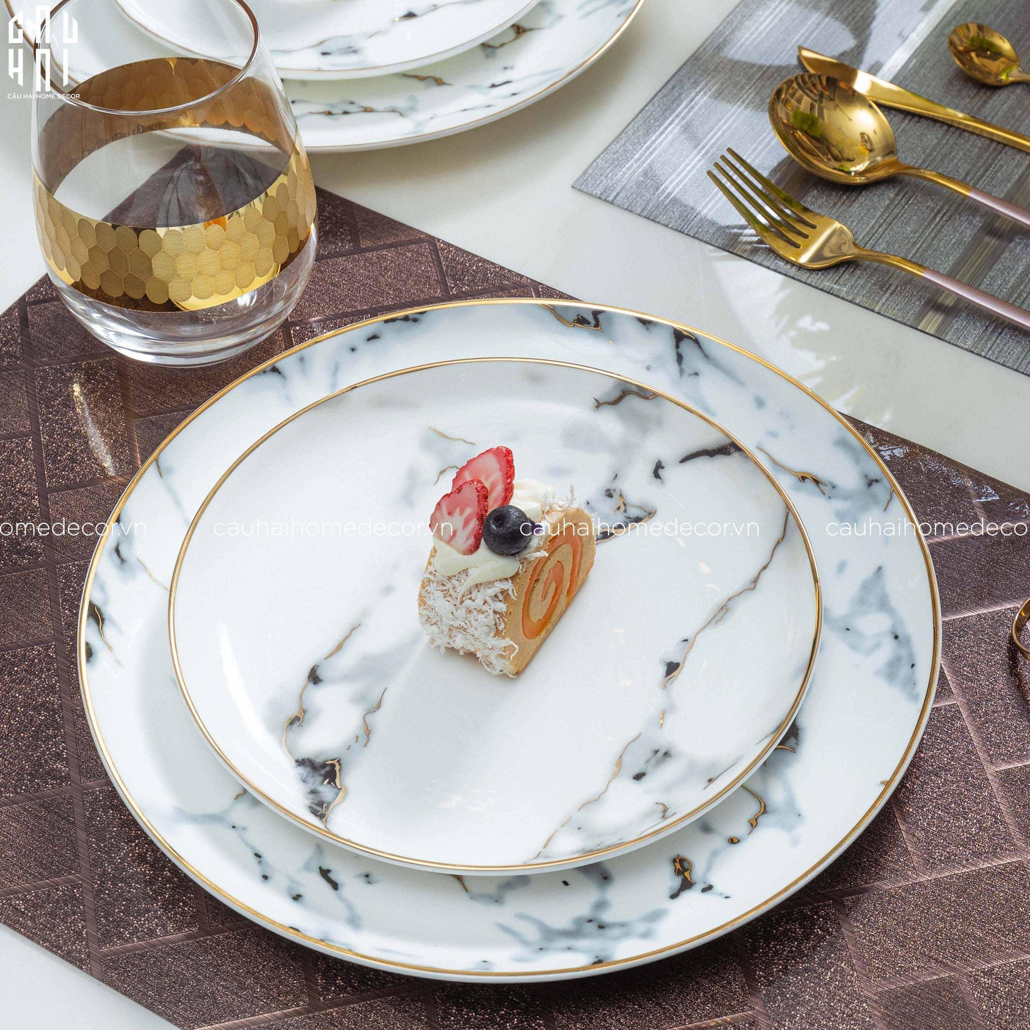 ARTHUR DINNER PLATE SET 2PCS-CẬU HAI HOME DECOR