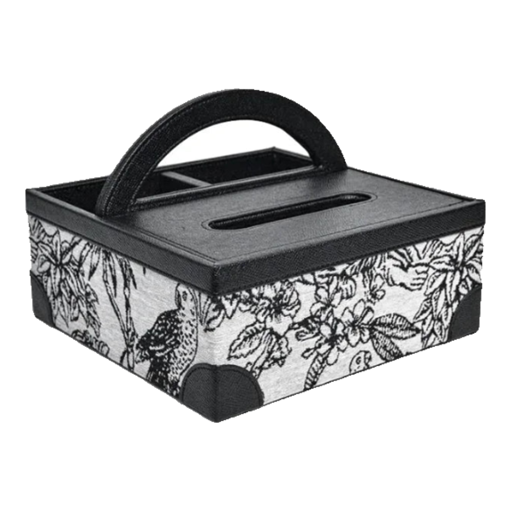 Handy Jungle Toile D.O Leather Tissue Box