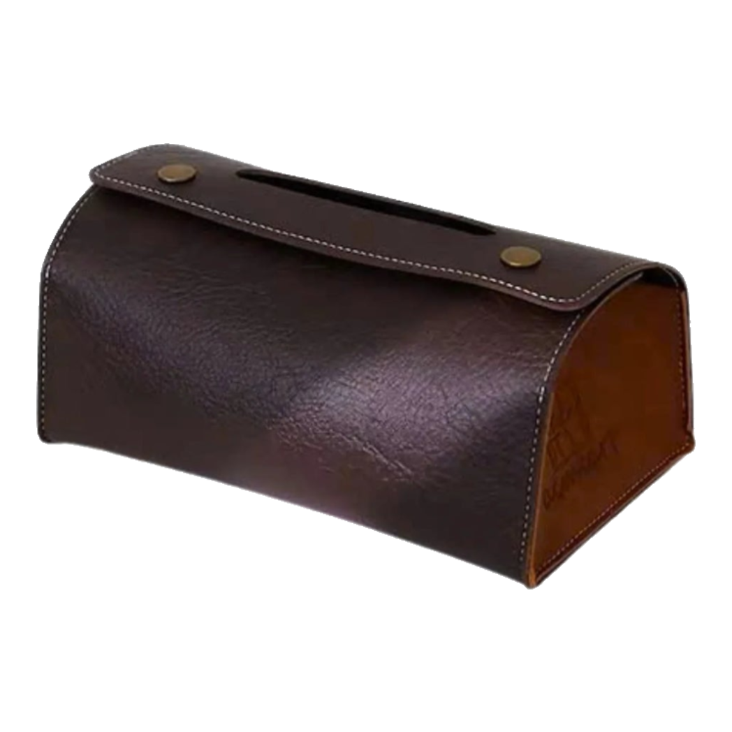 Maison Couture - Lux Leather Saddlecraft Noir Tissue Box