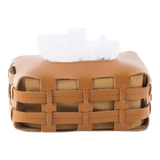 Signature Orange Lux Leather Carré Vanity Tissue Holder