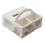 Handy Opaline Flora Tonkin 3-Compartment Tissue Box