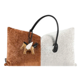 Gối Nhung Silhouette Équestre Bicolore 30x50 - Special Pegasus Charm