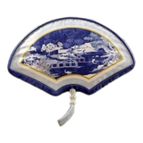 Gối Nhung Quạt IndigoEmperor Fan Indochine Art Cushion-VỎ GỐI-Đối tác tại Trung Quốc theo từng đơn đặt hàng-CẬU HAI HOME DECOR