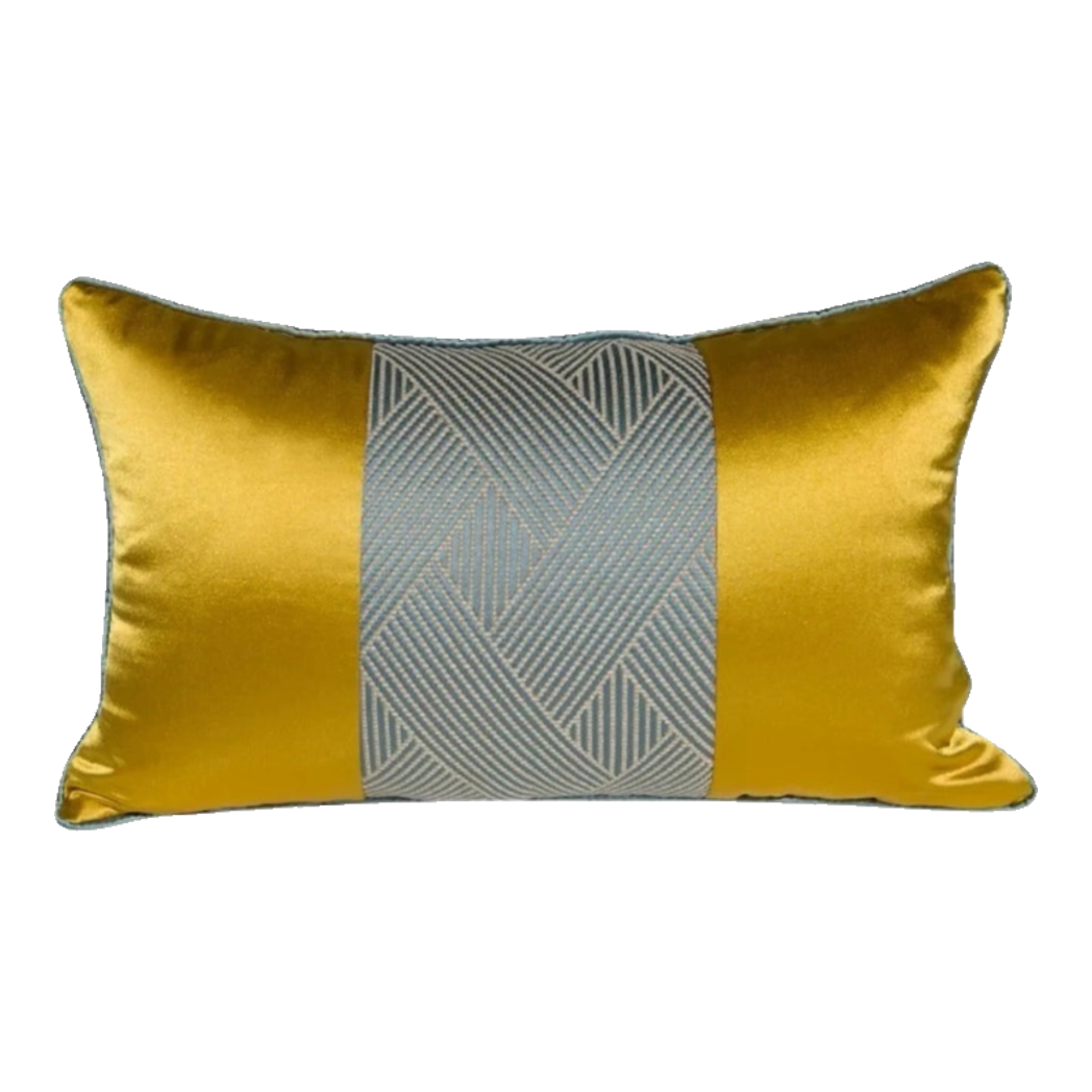 Solar Weave Embroidered Silk Pillow 30x50