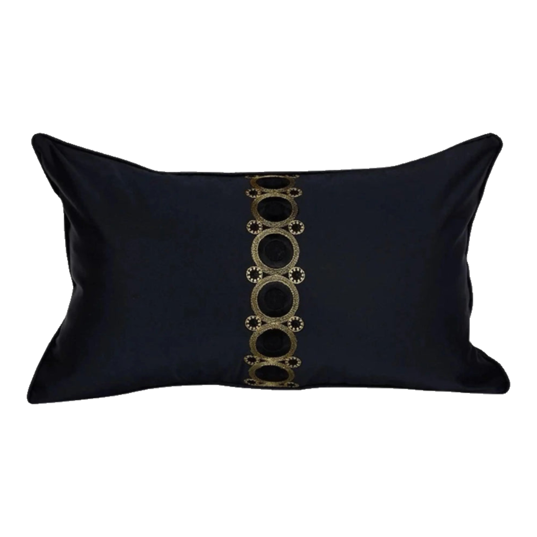 Midnight Orbit Charm Silk Pillow 30X50