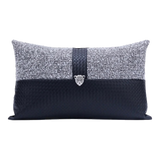 Pillow Tweed Leather Midnight Sentinel Panther 30X50
