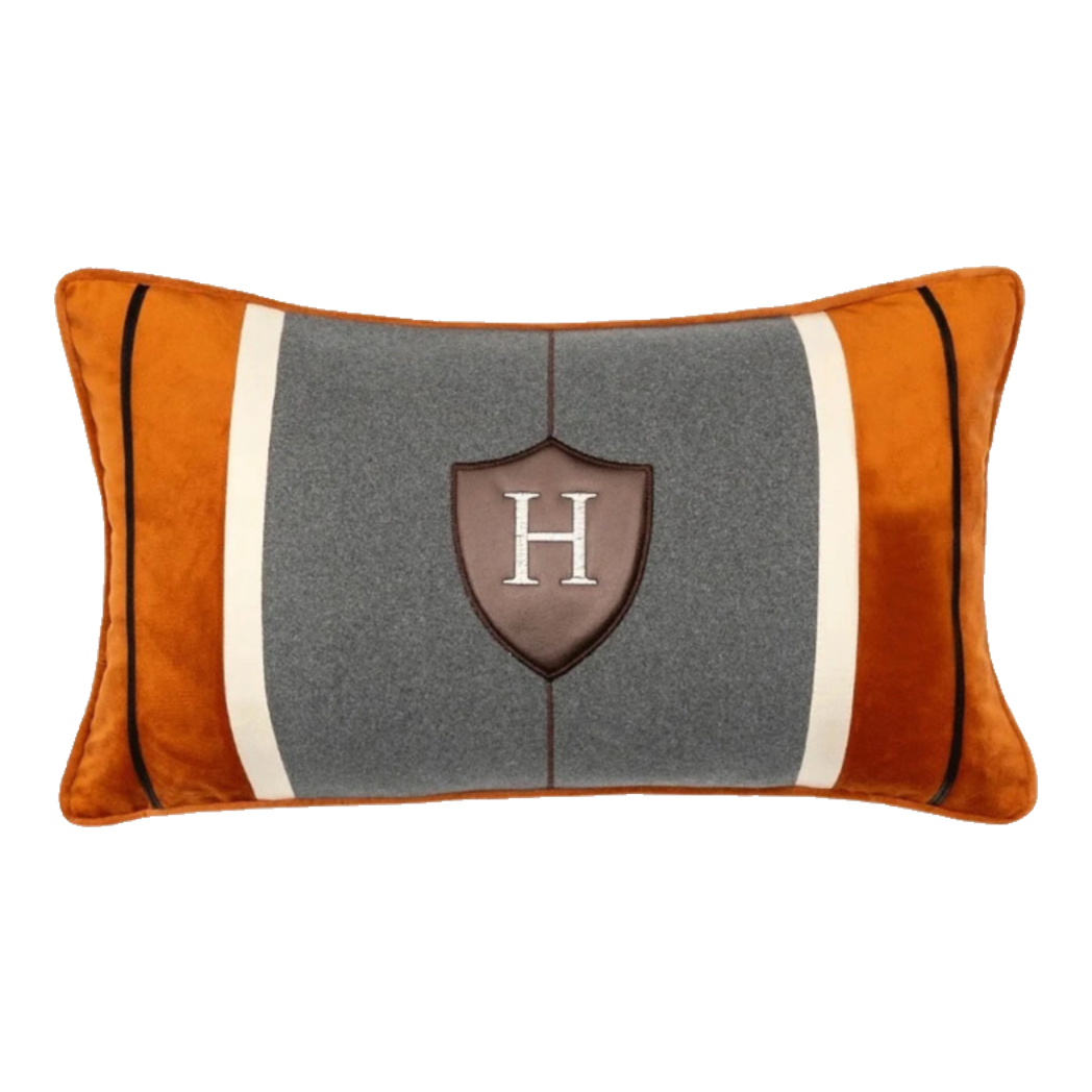 Terra Heritage Velvet Pillow H Crest 30x50
