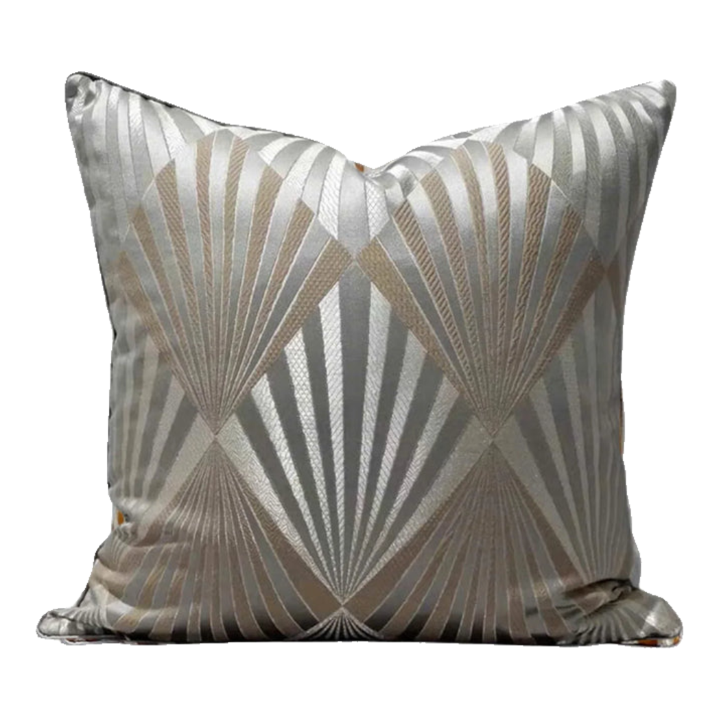 Vỏ Gối Lụa Jacquard Sterling Sunburst 45