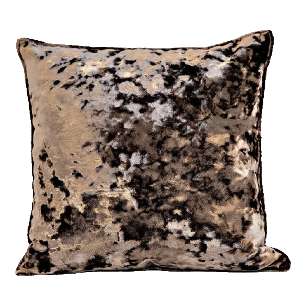 Vỏ Gối Nhung Crushed Marble Bronze 50