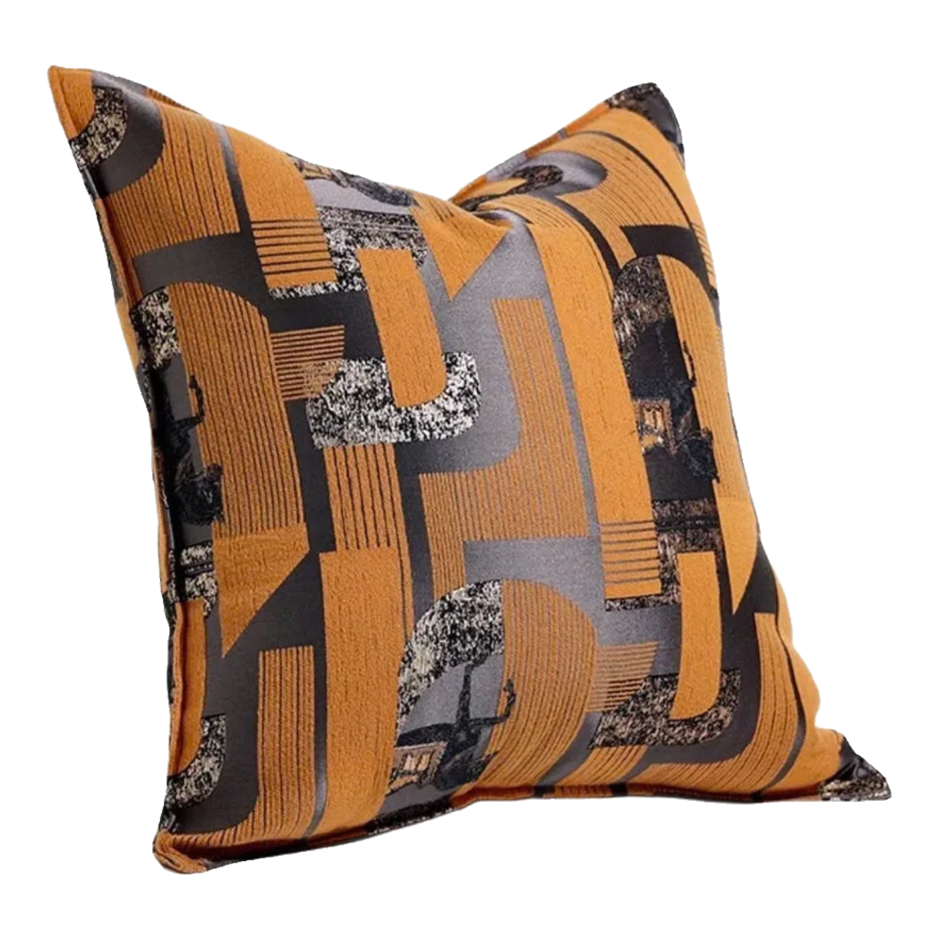 Vỏ Gối Jacquard Orange Silk Gallop 50x50