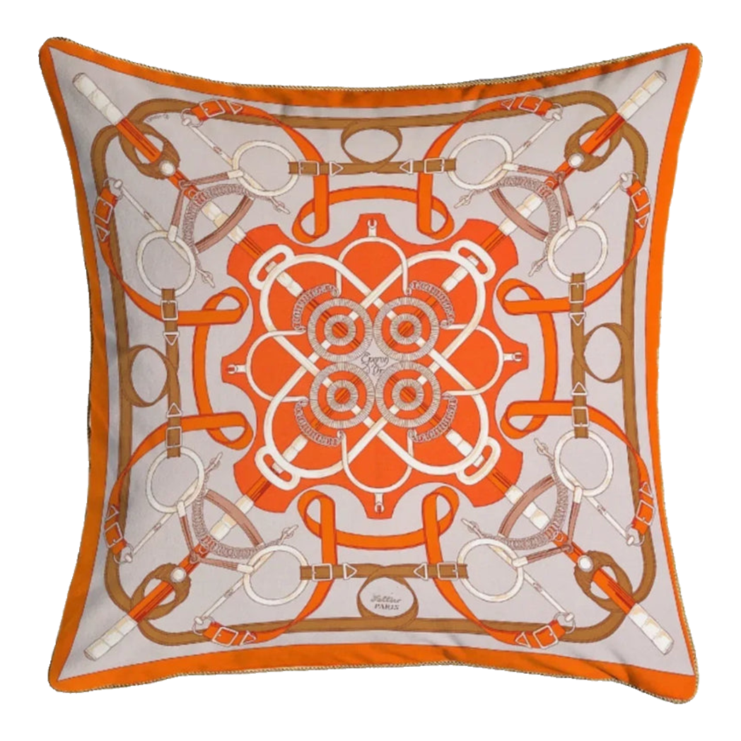 Vỏ Gối Nhung Cao Cấp Eperon D'Or 45. - Orange
