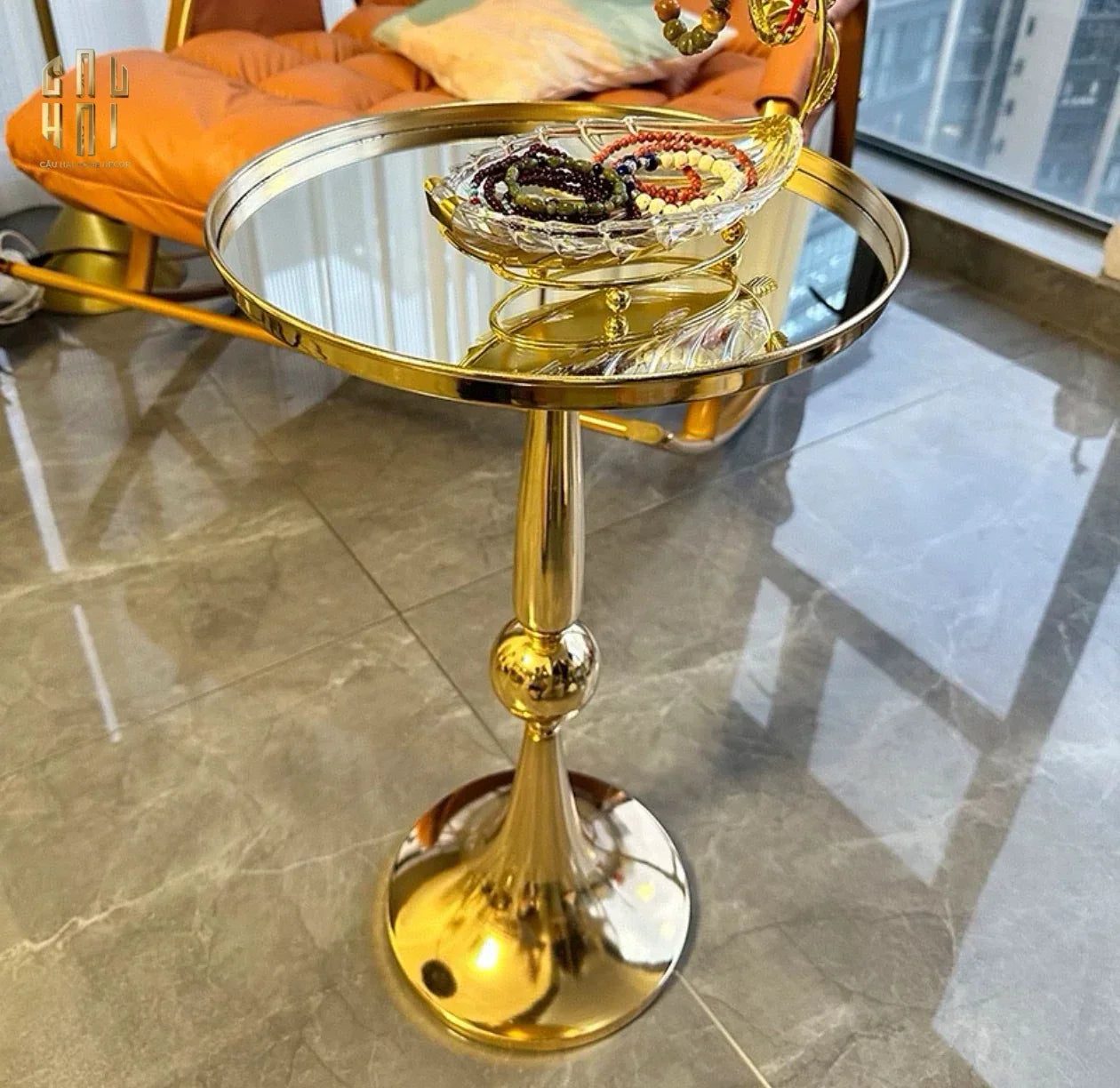 BÀN GÓC GOLD LUXOR - LUXE SIDE TABLE-CẬU HAI HOME DECOR