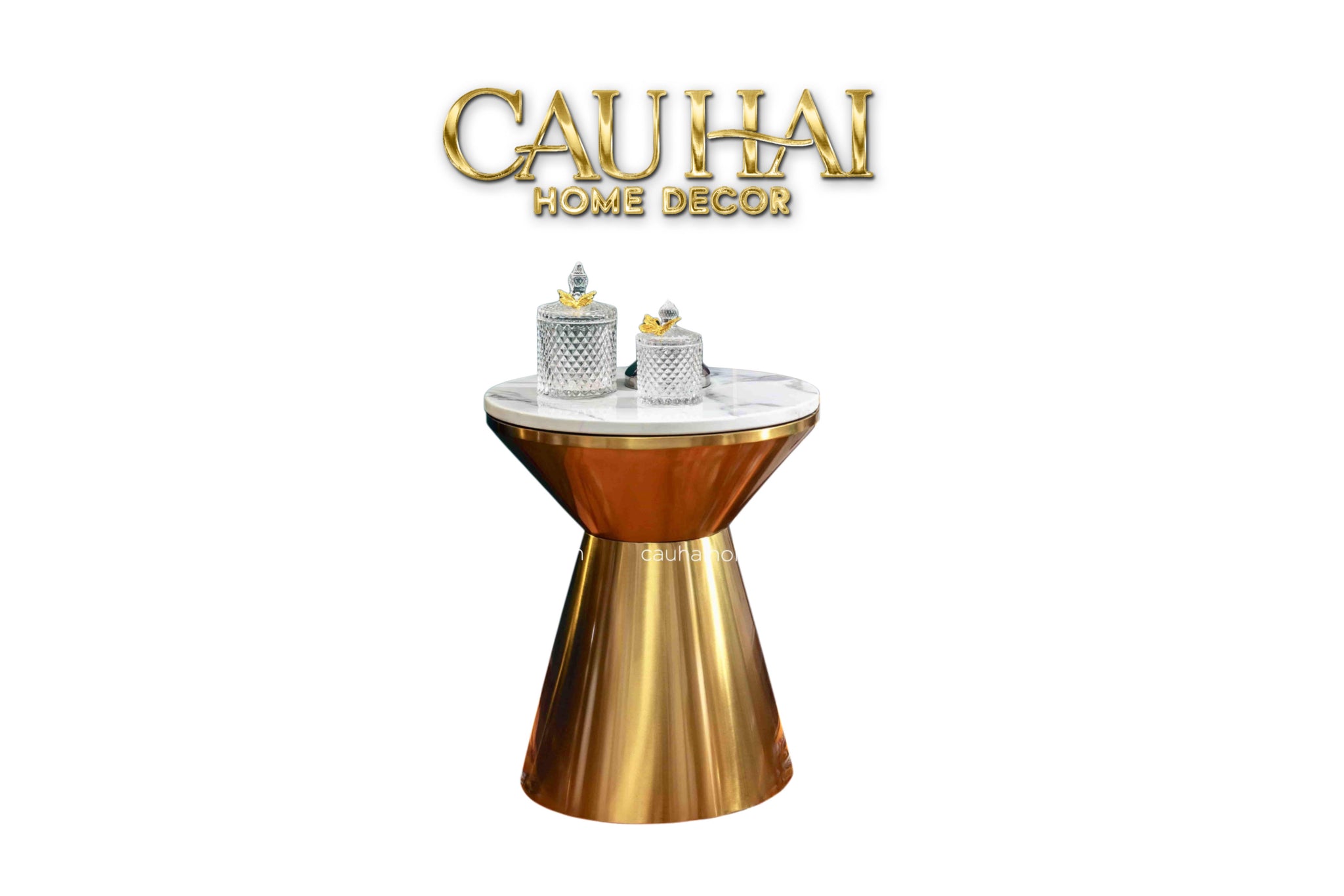 Bàn Sofa Cao Cấp Frederick - Frederick Marble Side Table-CẬU HAI HOME DECOR