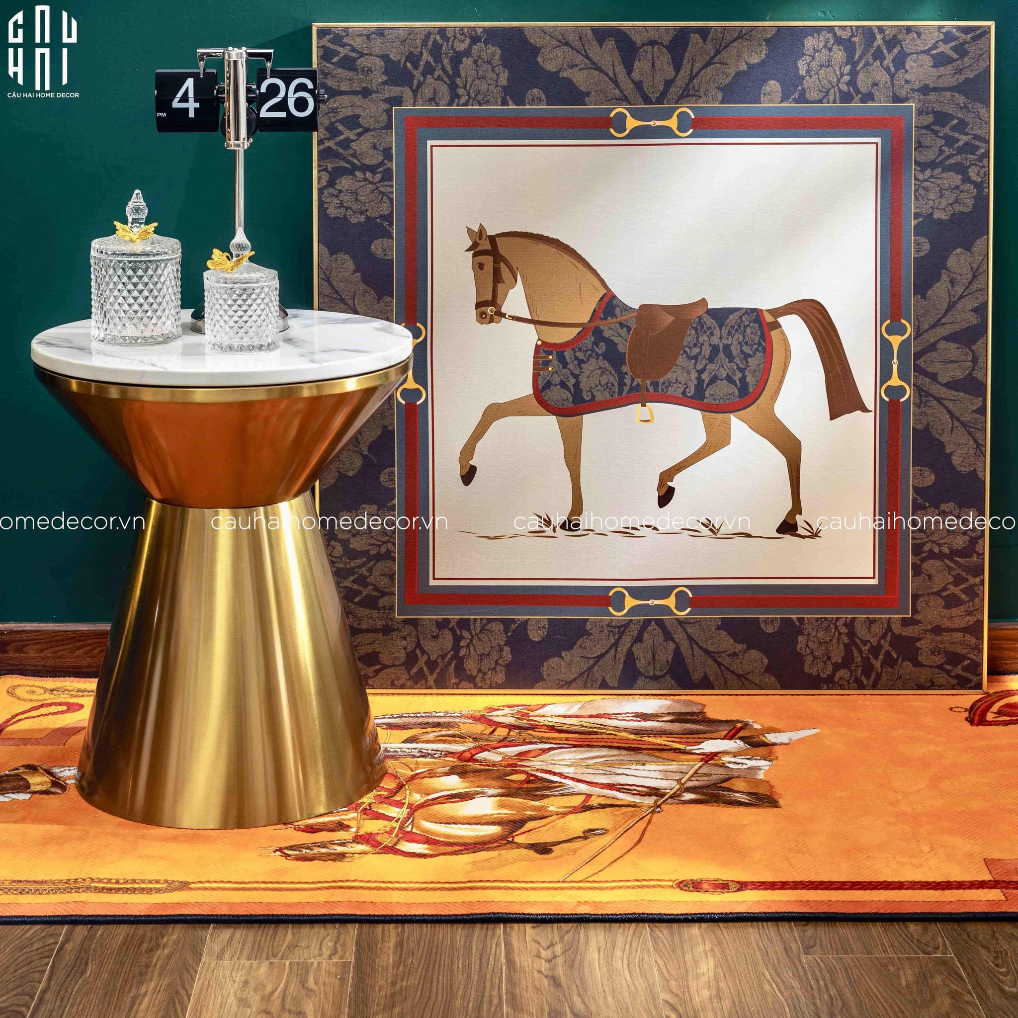 BÀN SOFA CAO CẤP FREDERICK - FREDERICK MARBLE SIDE TABLE SS22-CẬU HAI HOME DECOR