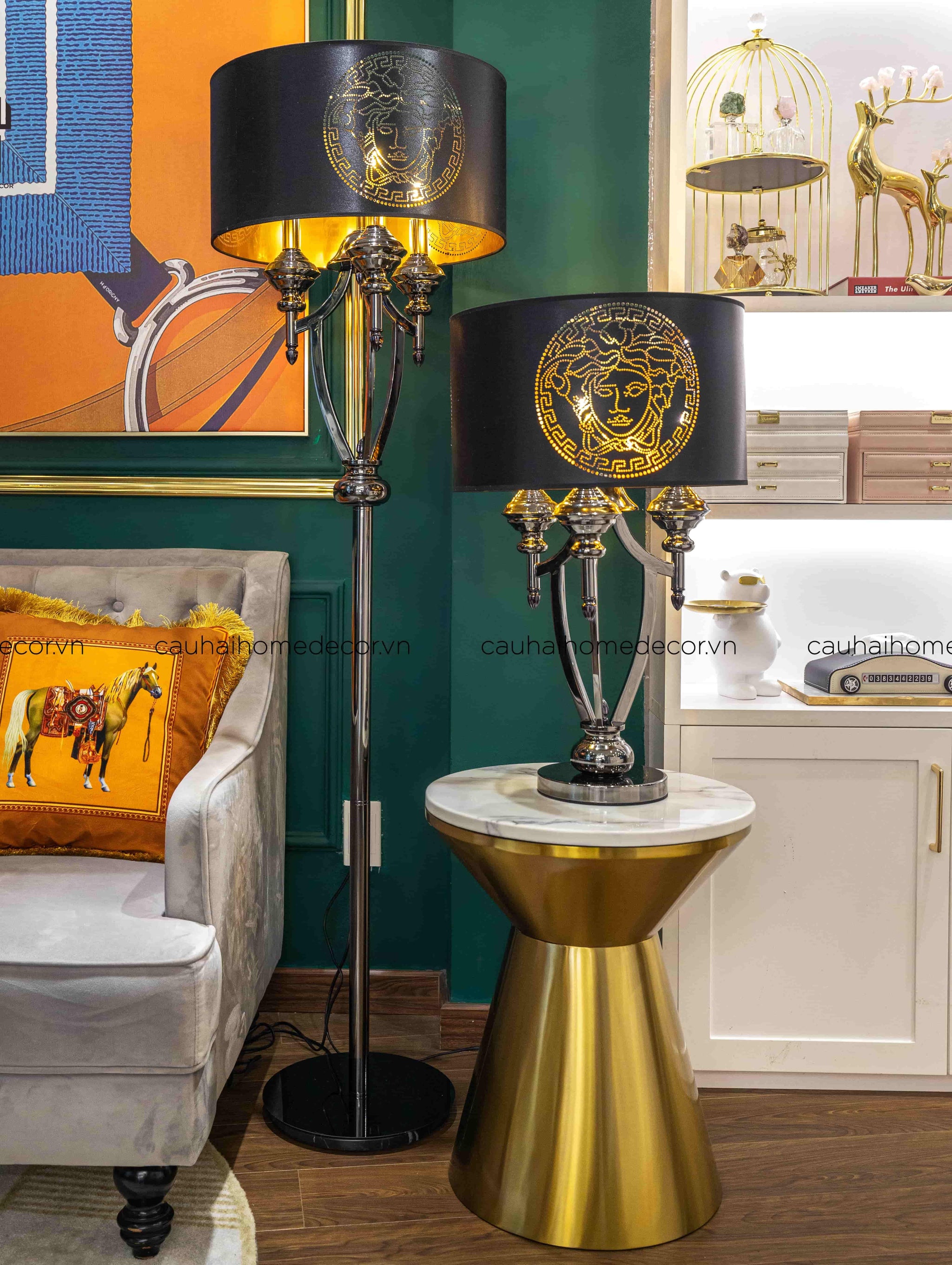 BÀN SOFA CAO CẤP FREDERICK - FREDERICK MARBLE SIDE TABLE SS22-CẬU HAI HOME DECOR