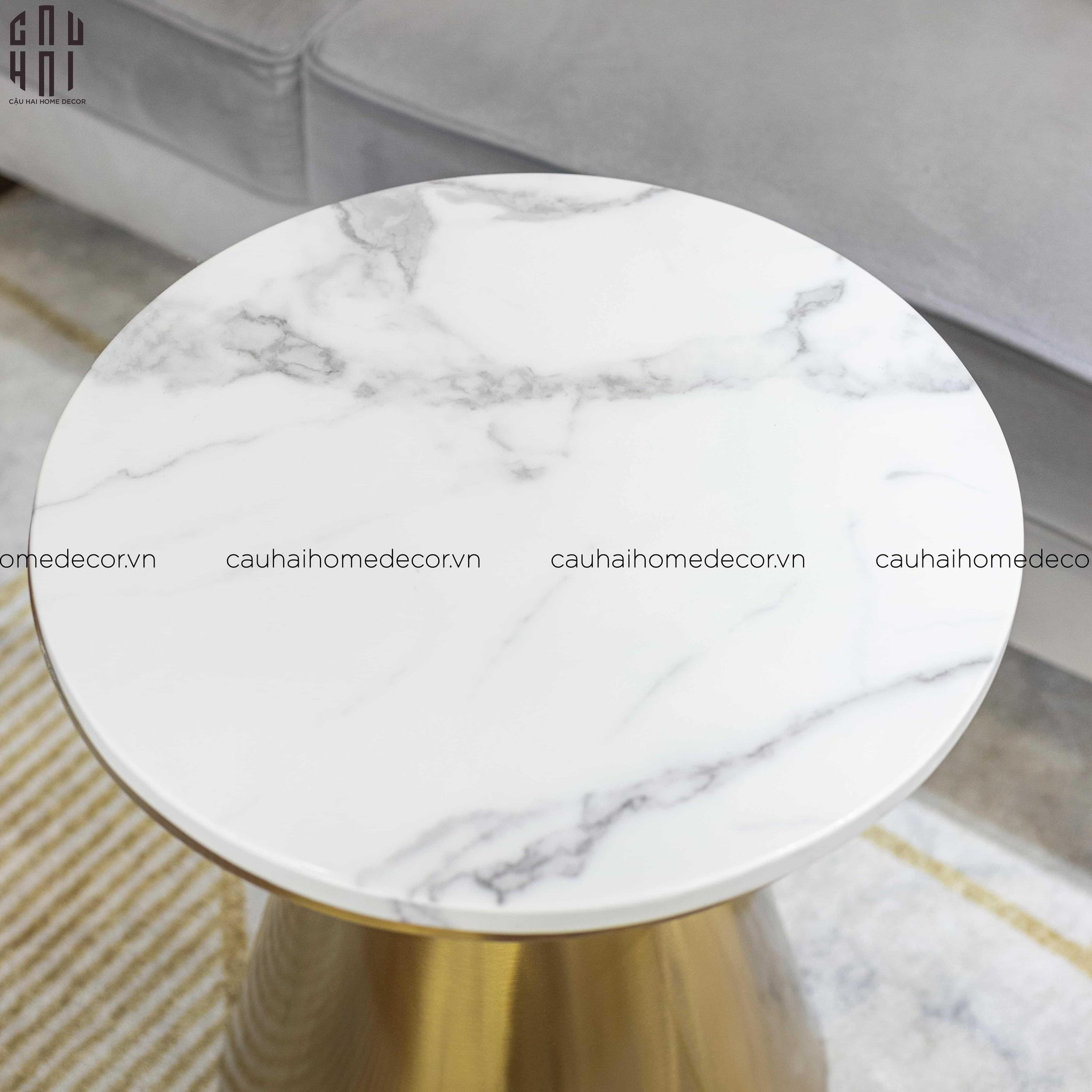BÀN SOFA CAO CẤP FREDERICK - FREDERICK MARBLE SIDE TABLE SS22-CẬU HAI HOME DECOR