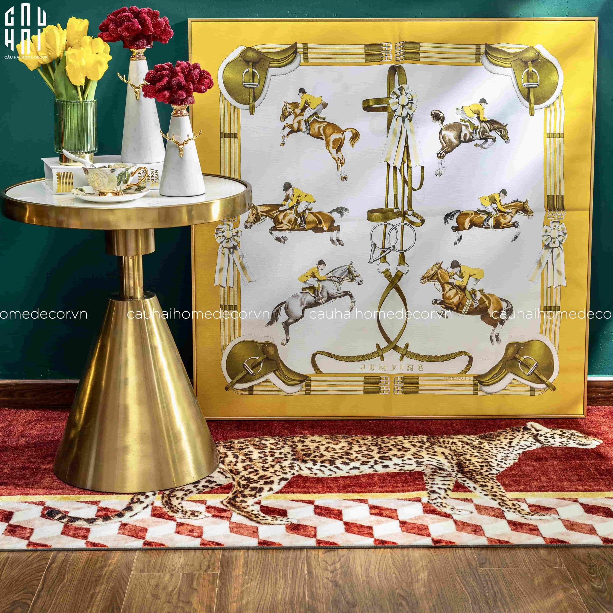 Bàn Sofa Cao Cấp Richard - Richard Side Table 50x57-CẬU HAI HOME DECOR