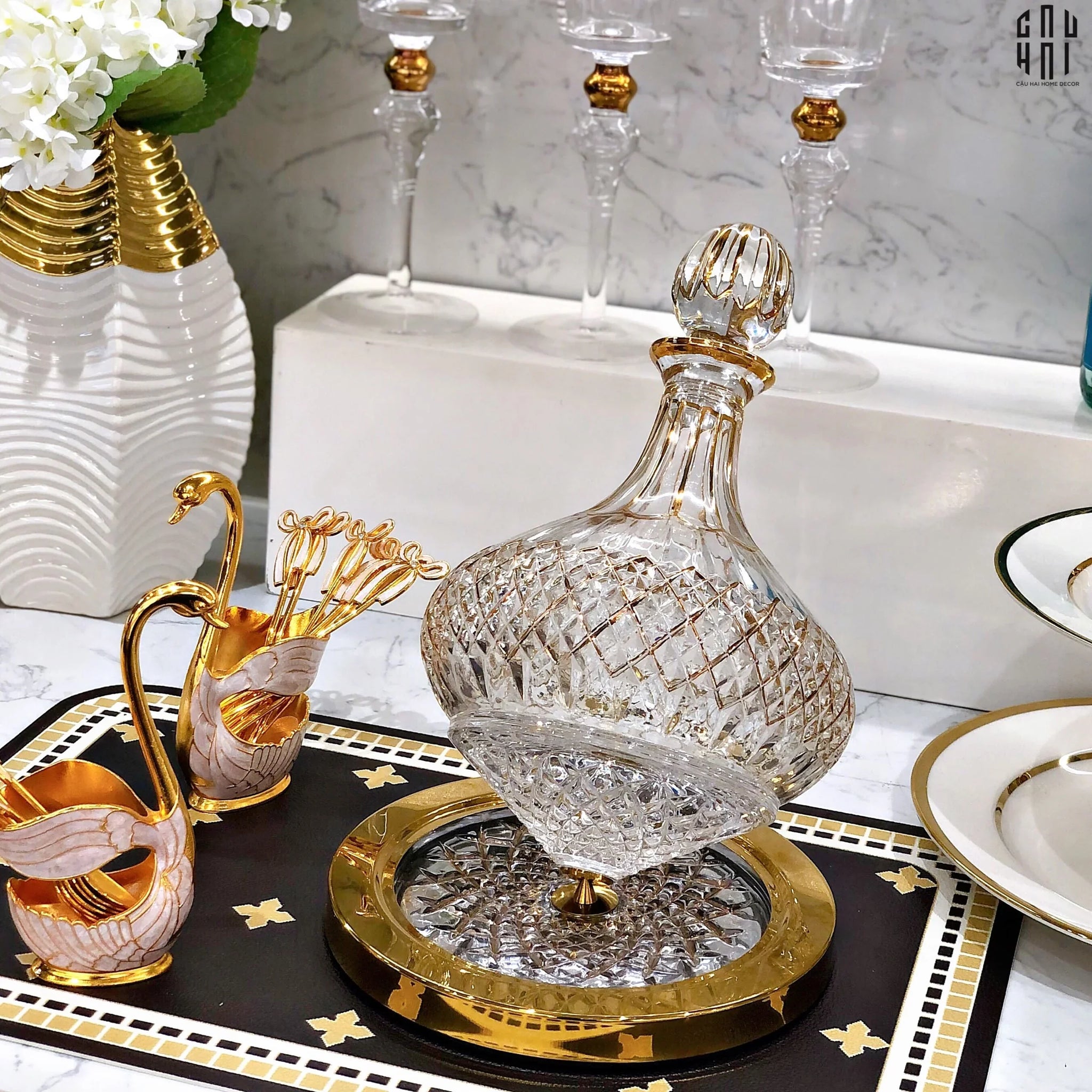 BÌNH DECANTER GLORIOUS OXFORD 1L5-CẬU HAI HOME DECOR