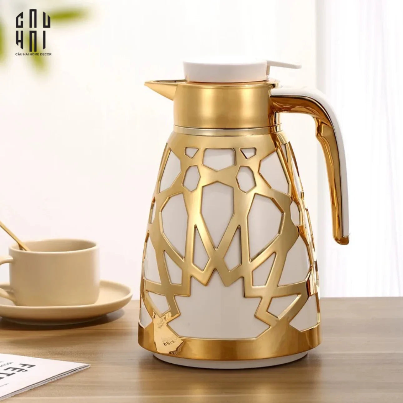 BÌNH ĐUN SÔI KHÔNG DÙNG NHIỆT DORÉ BLANC-CẬU HAI HOME DECOR