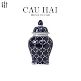 BÌNH HOA CERAMIC BLUE MYSTERY-CẬU HAI HOME DECOR
