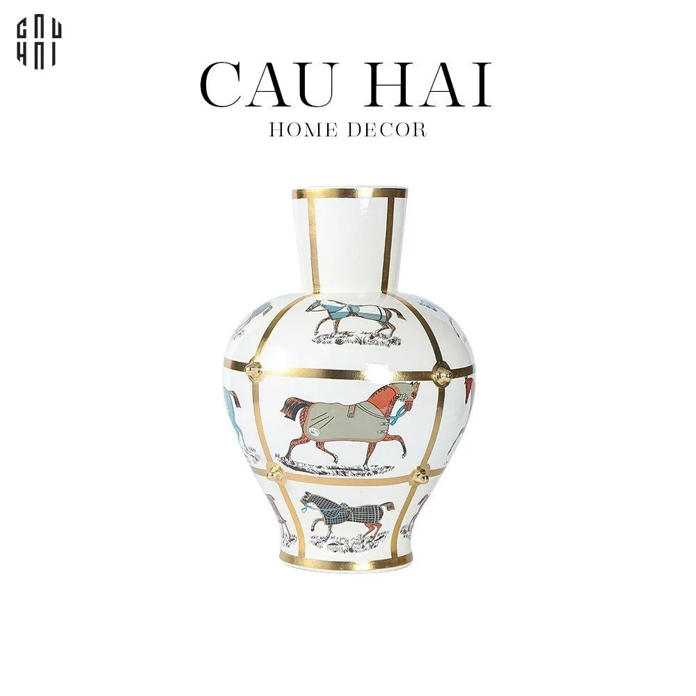 Bình Hoa Chariot Ultra Luxury - Gold Dust Ss25 - CẬU HAI HOME DECOR