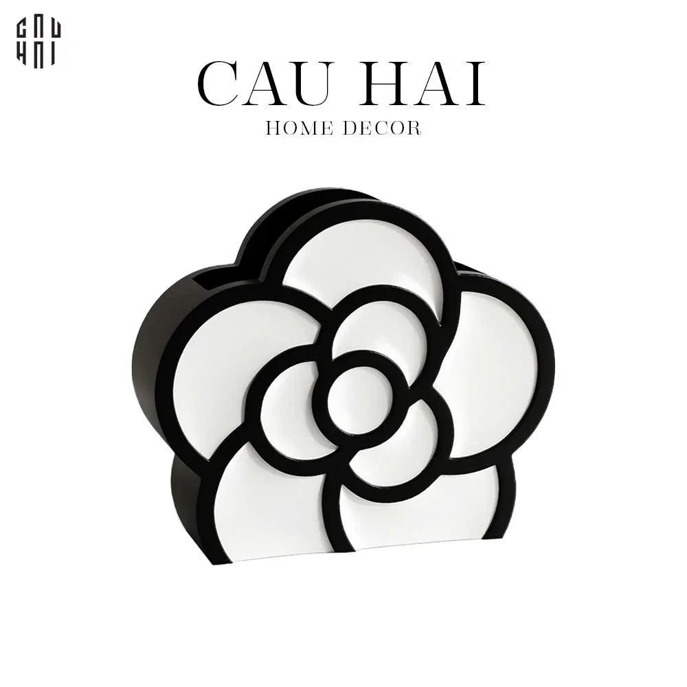Bình Hoa Coco Camélia H20x24x7-CẬU HAI HOME DECOR