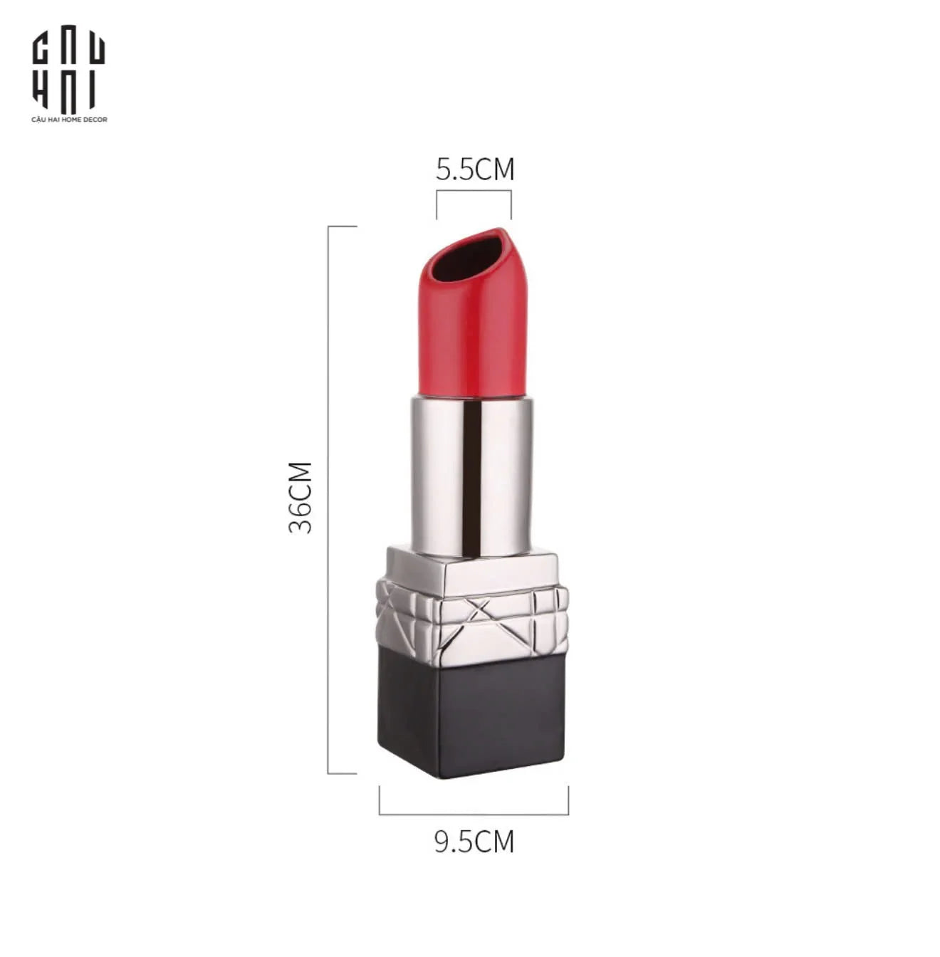 BÌNH HOA D.O PLATINUM ROUGE MATTE S36-CẬU HAI HOME DECOR