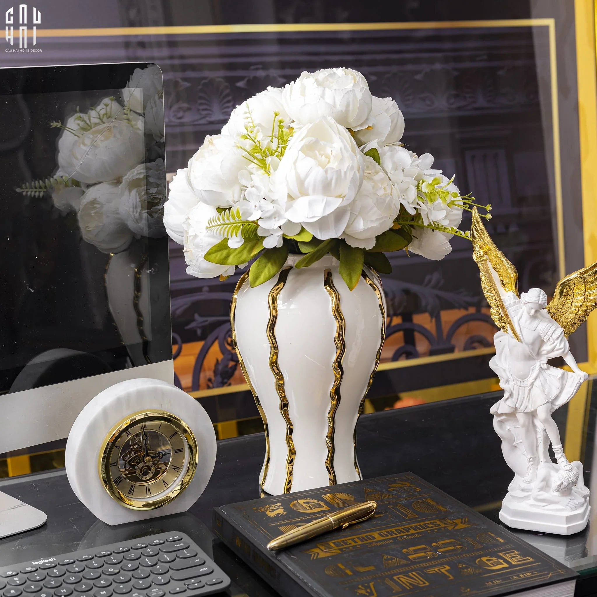 BÌNH HOA FLYNN S36-CẬU HAI HOME DECOR