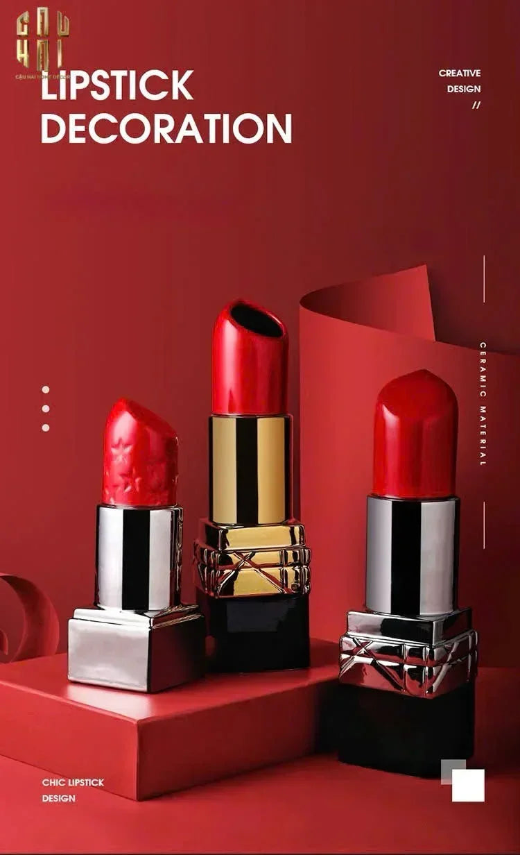 BÌNH HOA GOLD D.O ROUGE MATTE S36-CẬU HAI HOME DECOR