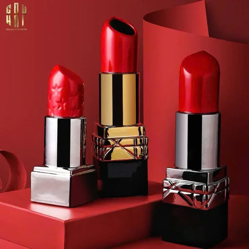BÌNH HOA GOLD D.O ROUGE MATTE S36-CẬU HAI HOME DECOR