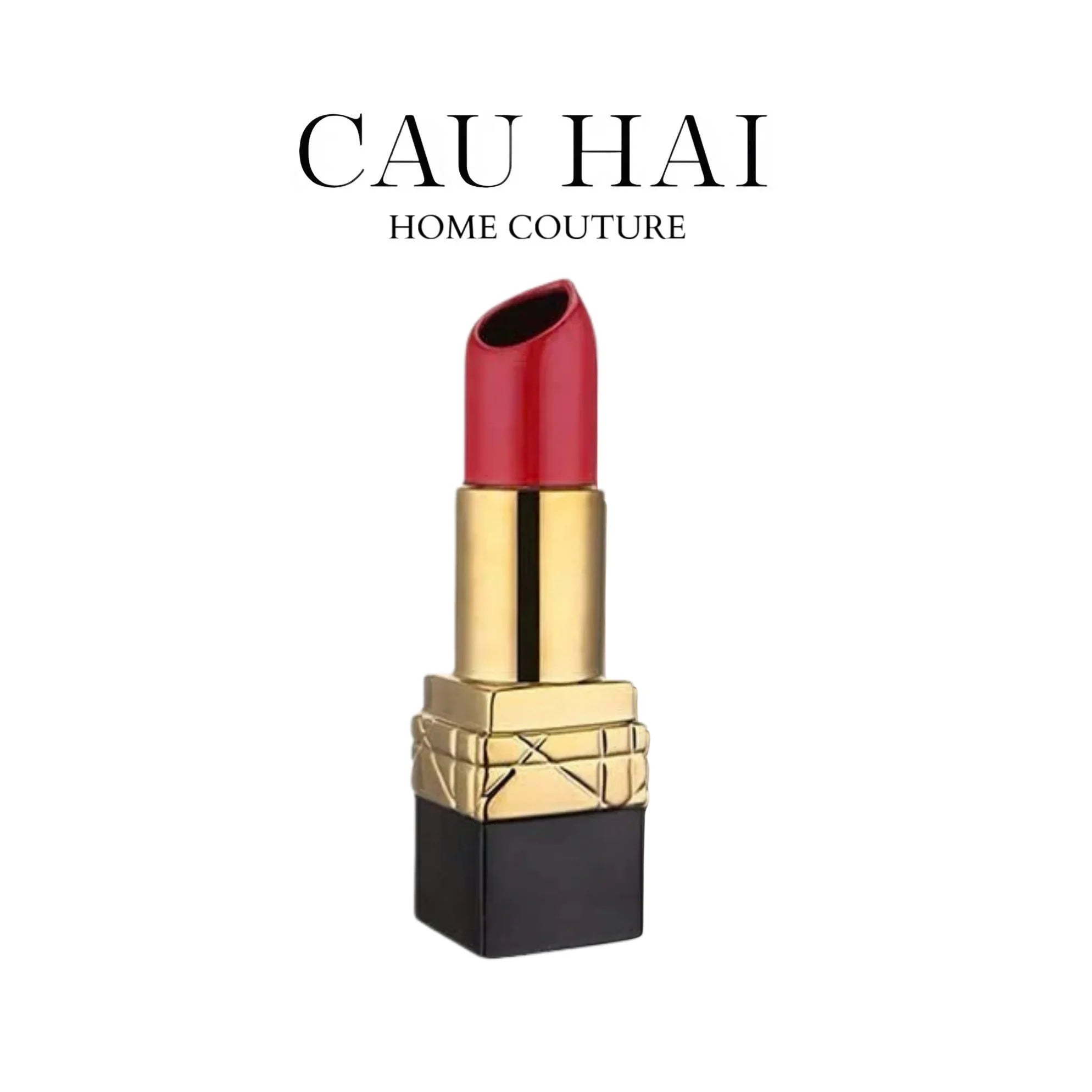 BÌNH HOA GOLD D.O ROUGE MATTE S36-CẬU HAI HOME DECOR