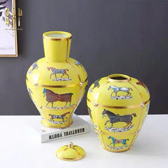 Bình Hoa Golden Chariot New Eidtion - Gold Dust Ss25-CẬU HAI HOME DECOR