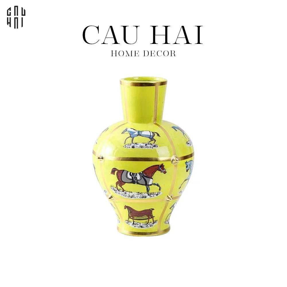 Bình Hoa Golden Chariot New Eidtion - Gold Dust Ss25-CẬU HAI HOME DECOR