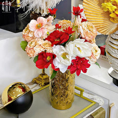 Bình Hoa Golden Scale 11x20-CẬU HAI HOME DECOR