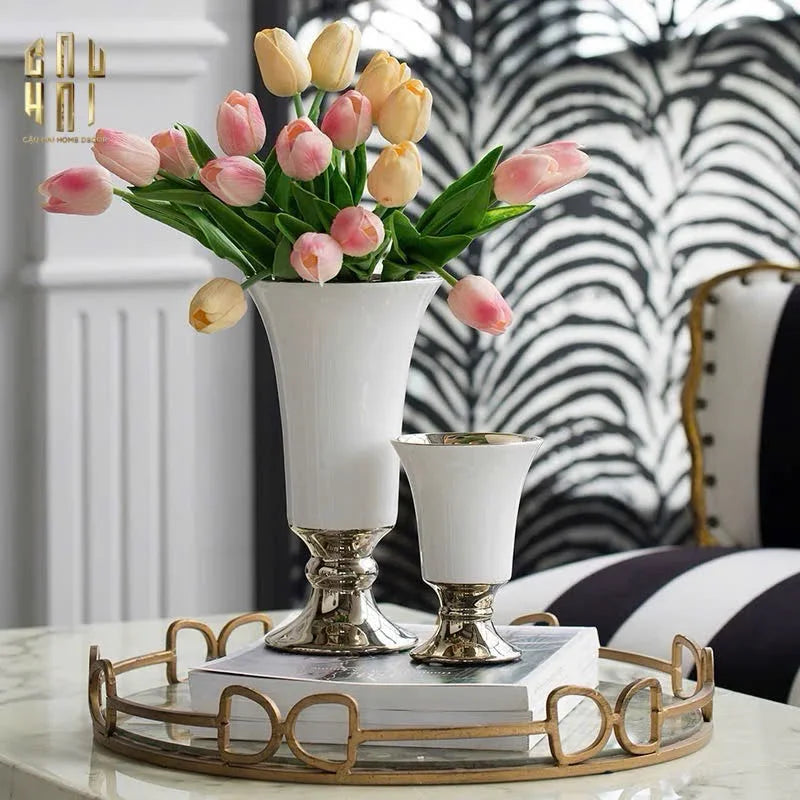 BÌNH HOA GỐM SỨ CẨM THẠCH VENICE SIZE 20-CẬU HAI HOME DECOR