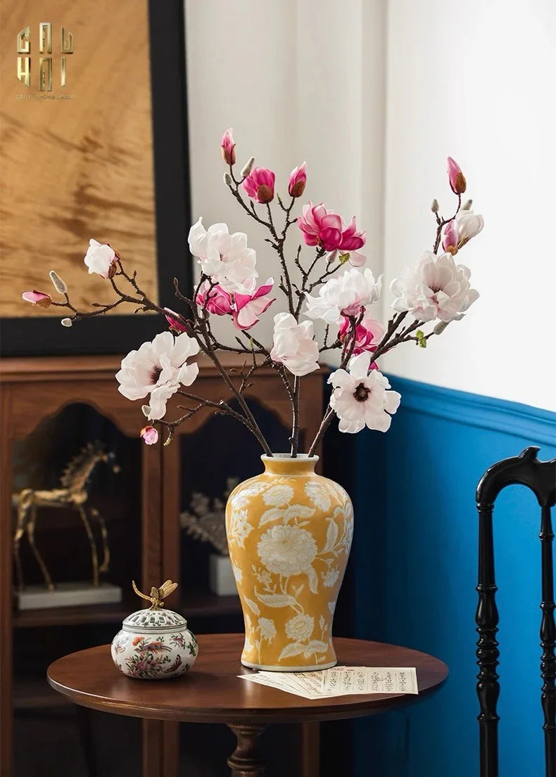 BÌNH HOA HOÀNG KIM SOLEIL ROYAL H33-CẬU HAI HOME DECOR