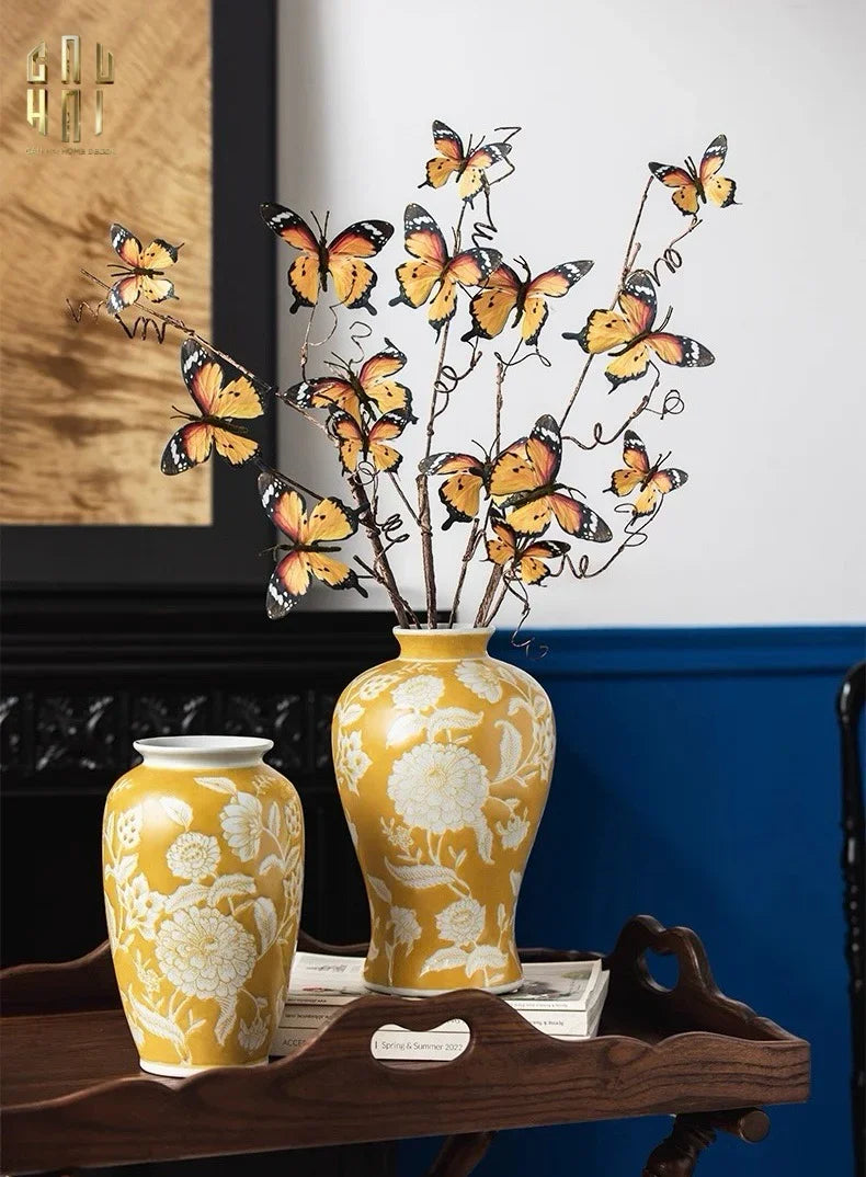 BÌNH HOA HOÀNG KIM SOLEIL ROYAL H33-CẬU HAI HOME DECOR