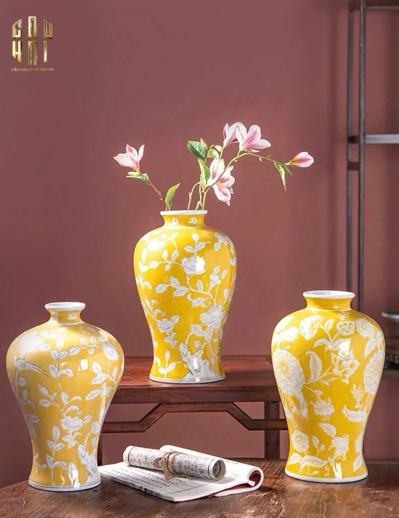 BÌNH HOA HOÀNG KIM SOLEIL ROYAL H33-CẬU HAI HOME DECOR